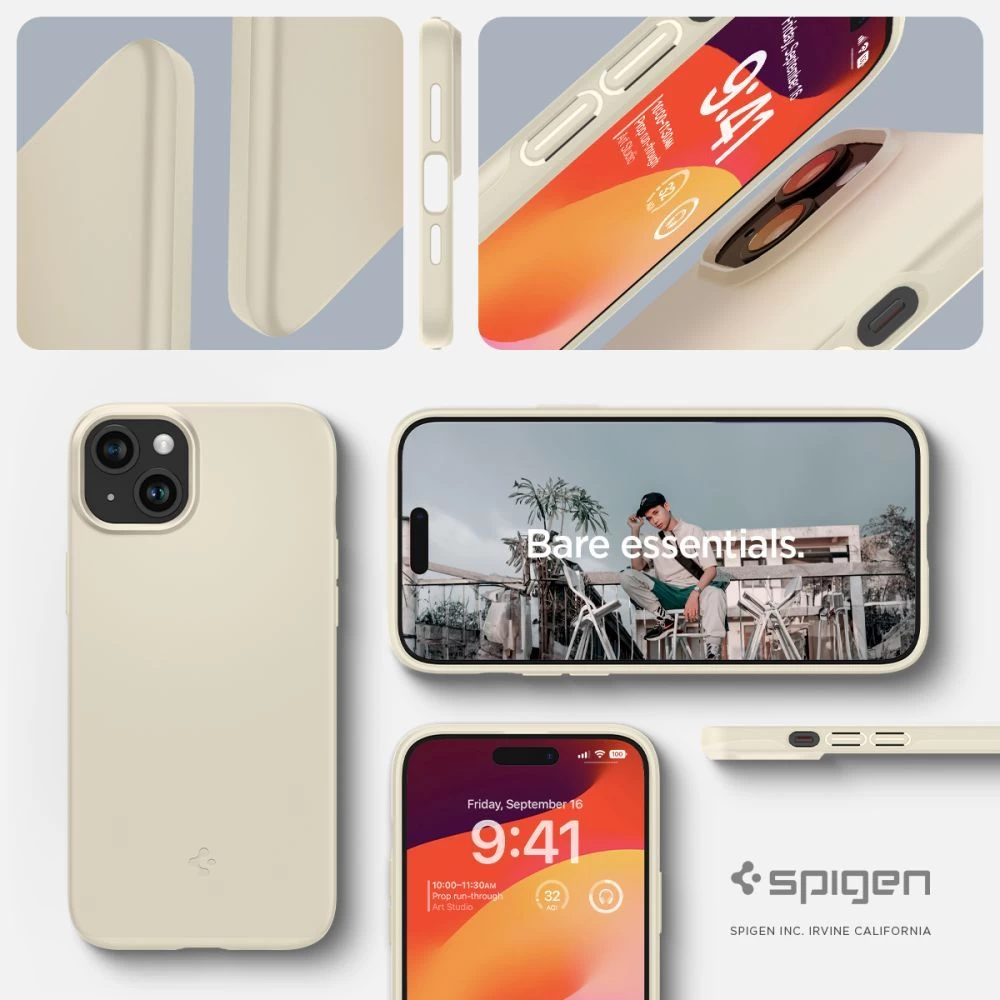 Apple iPhone 15 ümbris valge SPIGEN THIN FIT
