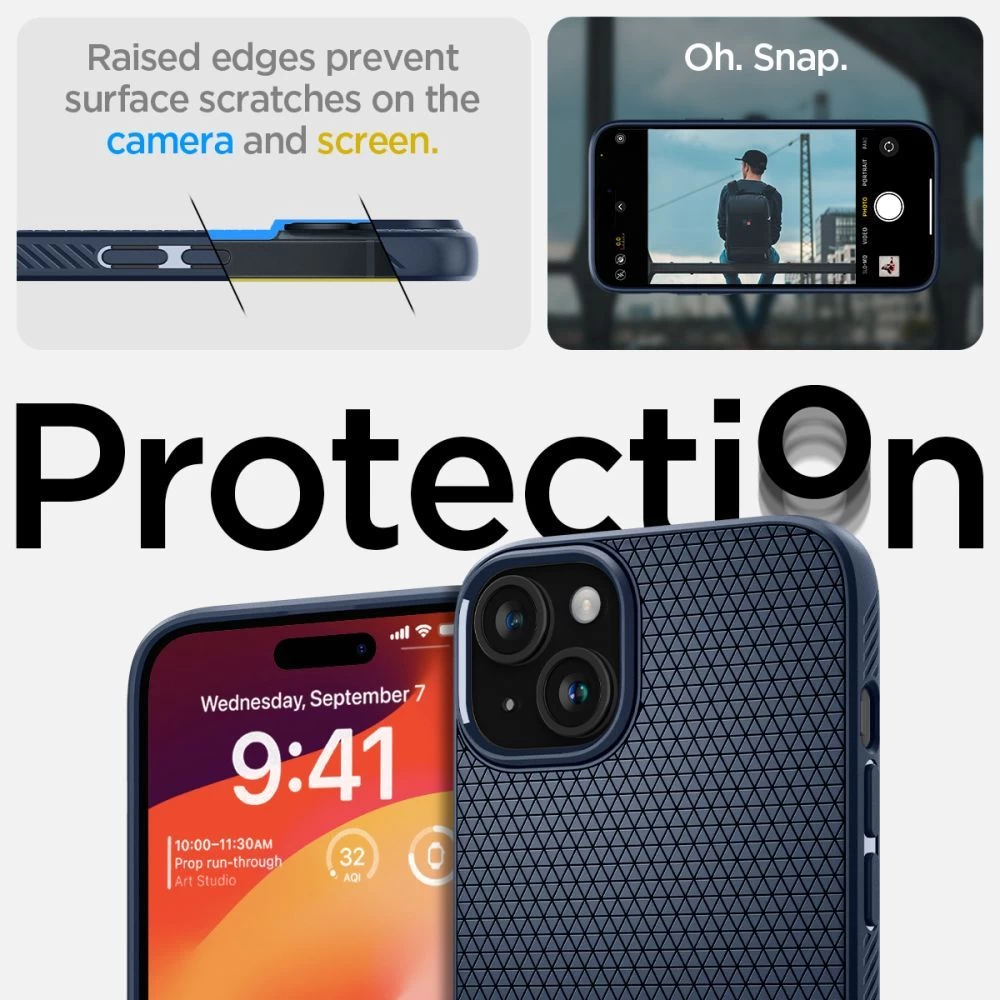 Apple iPhone 15 ümbris sinine SPIGEN LIQUID AIR