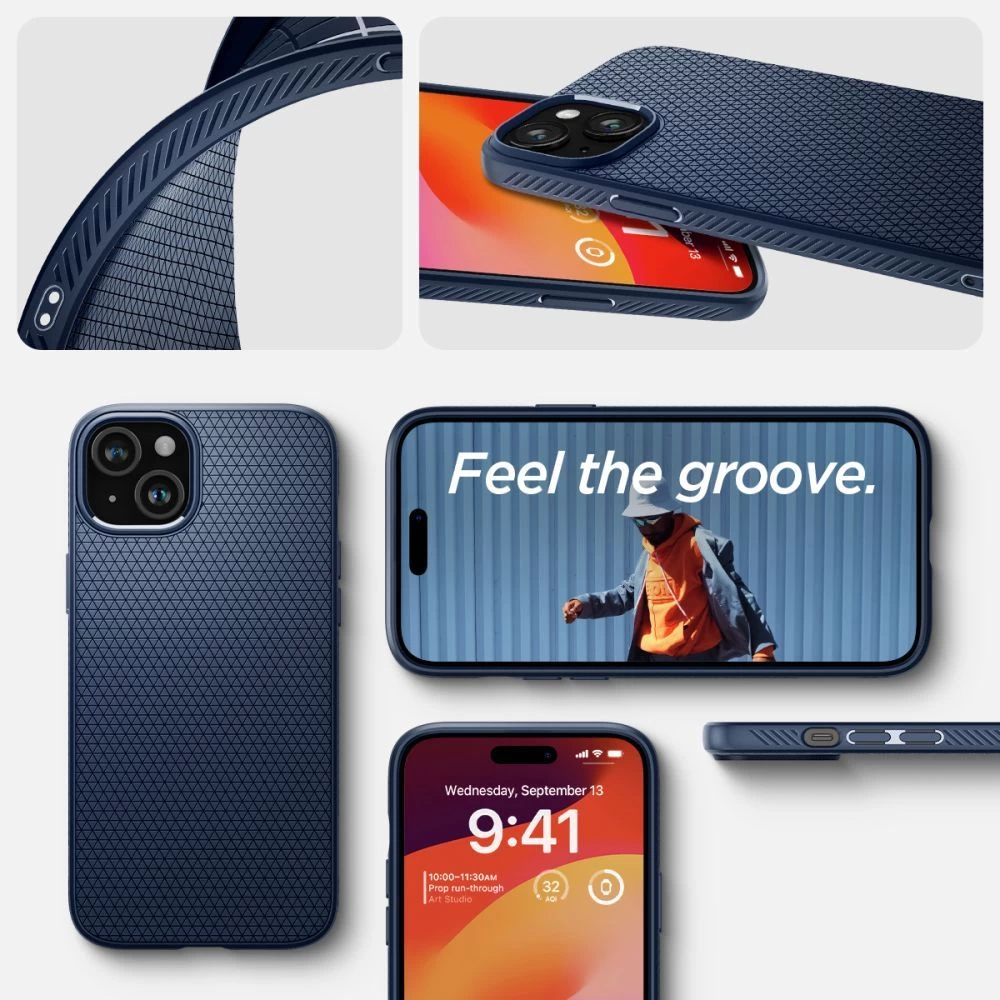 Apple iPhone 15 ümbris sinine SPIGEN LIQUID AIR