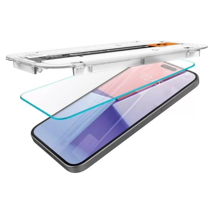 Apple iPhone 15 apsauginis stiklas SPIGEN GLAS.TR ”EZ FIT”