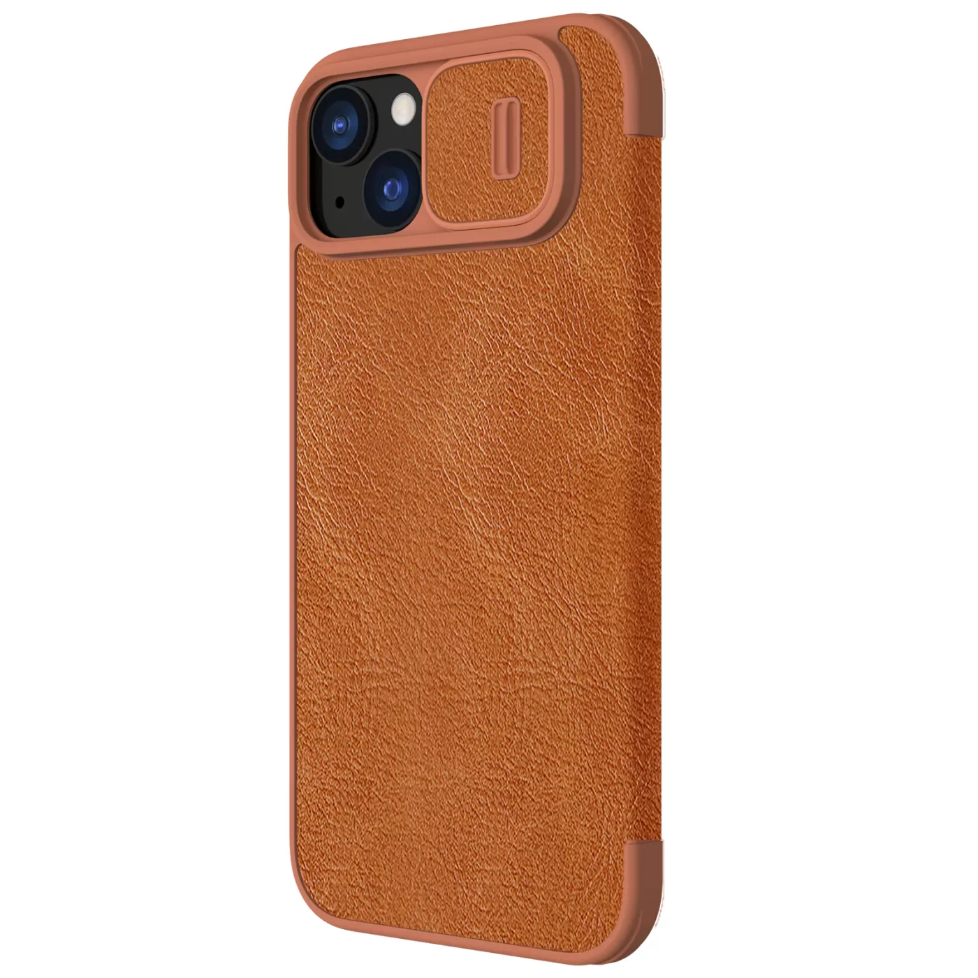 Apple iPhone 15 kaaned pruun NILLKIN QIN PRO LEATHER