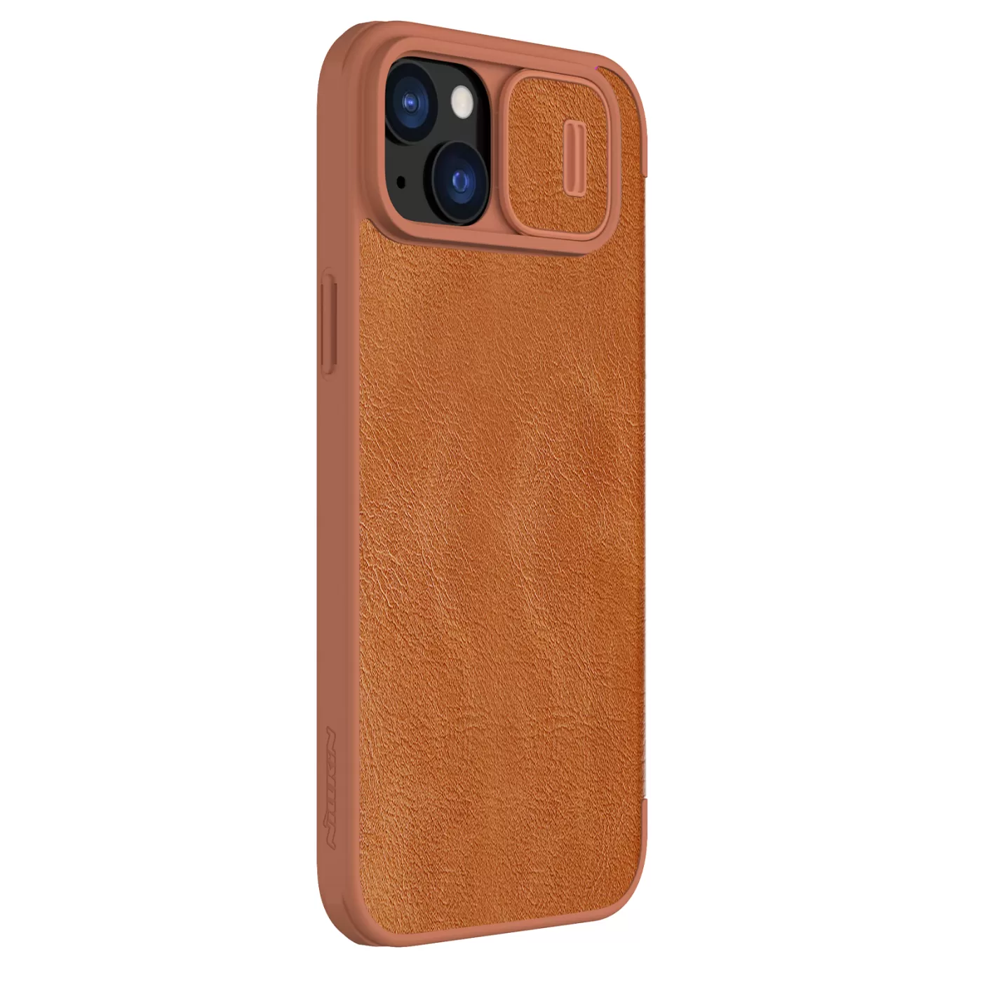 Apple iPhone 15 kaaned pruun NILLKIN QIN PRO LEATHER