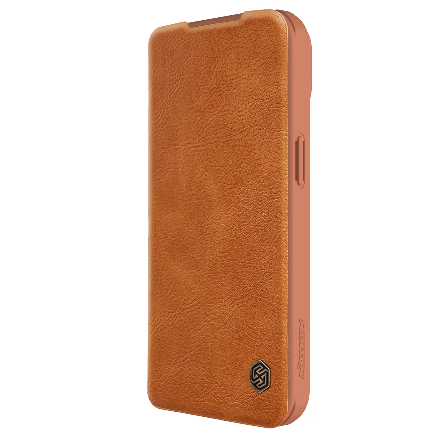 Apple iPhone 15 kaaned pruun NILLKIN QIN PRO LEATHER