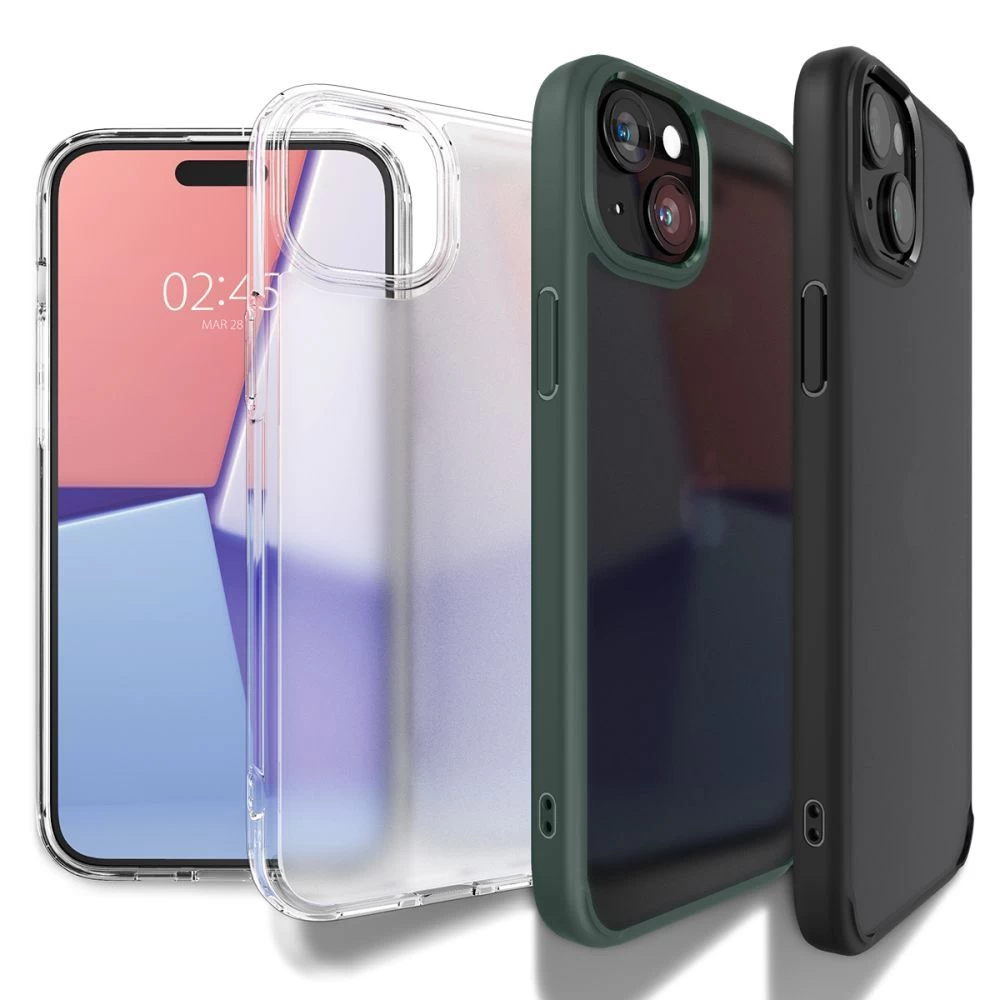 Apple iPhone 15 ümbris läbipaistev SPIGEN ULTRA HYBRID