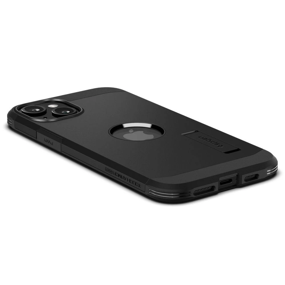 Apple iPhone 15 vāciņš melns SPIGEN TOUGH ARMOR MAG MAGSAFE
