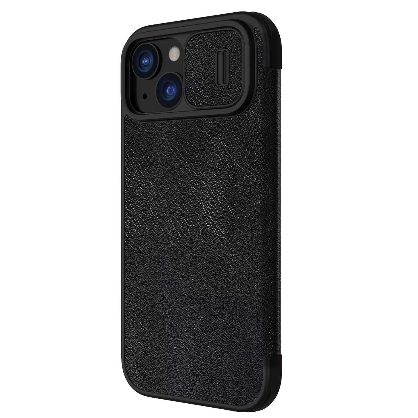 Apple iPhone 15 kaaned must NILLKIN QIN PRO LEATHER