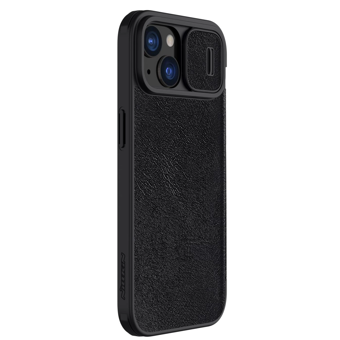 Apple iPhone 15 kaaned must NILLKIN QIN PRO LEATHER