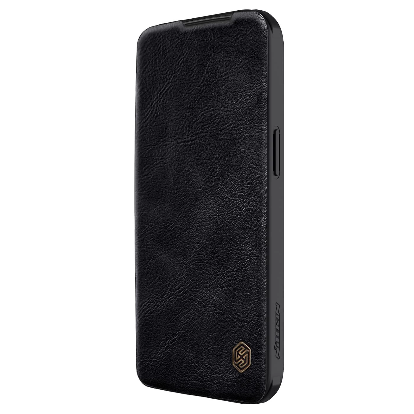 Apple iPhone 15 kaaned must NILLKIN QIN PRO LEATHER