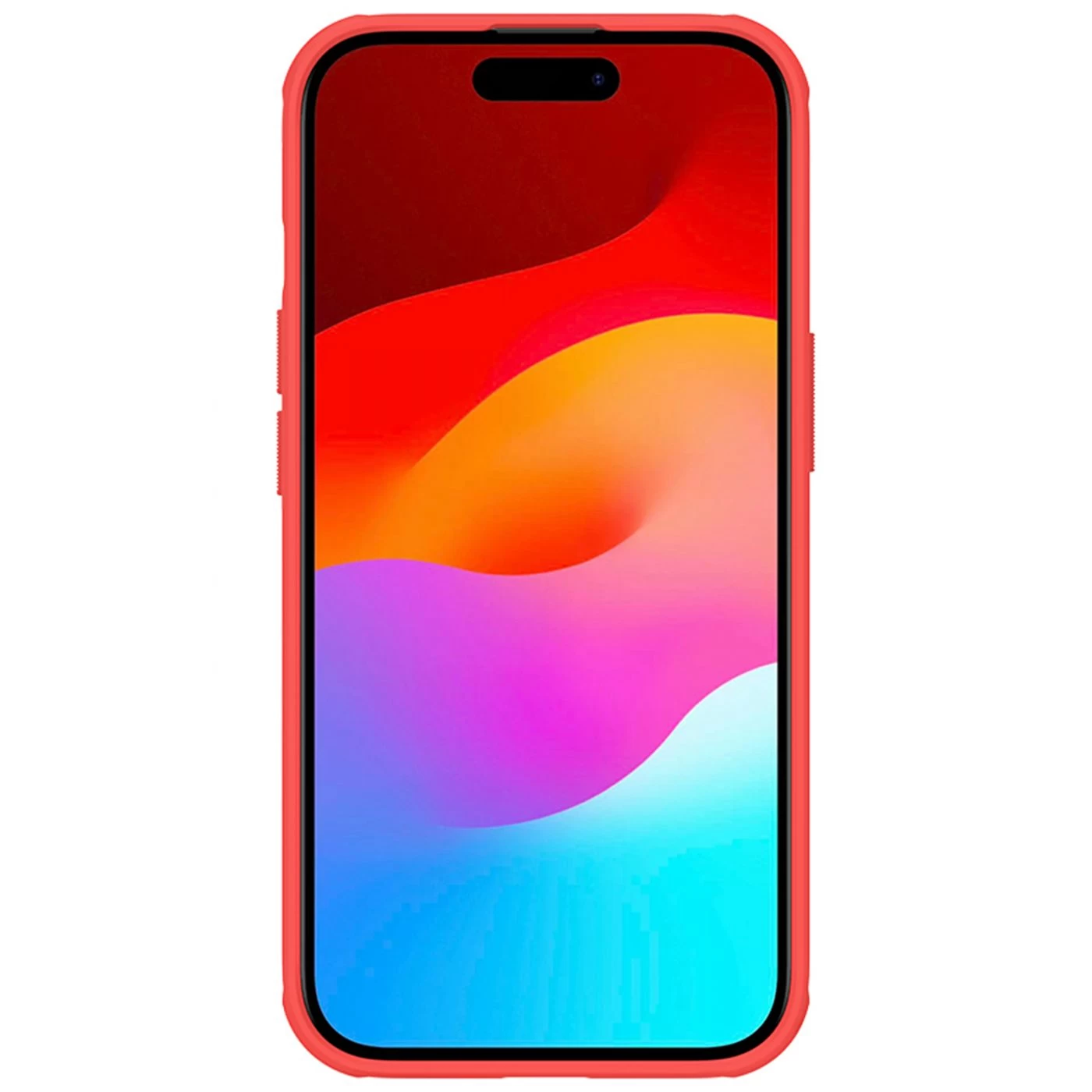 Apple iPhone 15 ümbris punane NILLKIN SUPER FROSTED SHIELD PRO