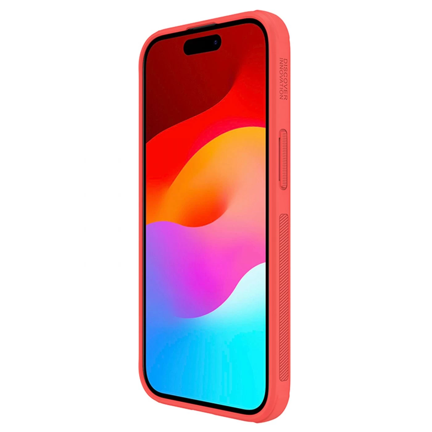 Apple iPhone 15 ümbris punane NILLKIN SUPER FROSTED SHIELD PRO