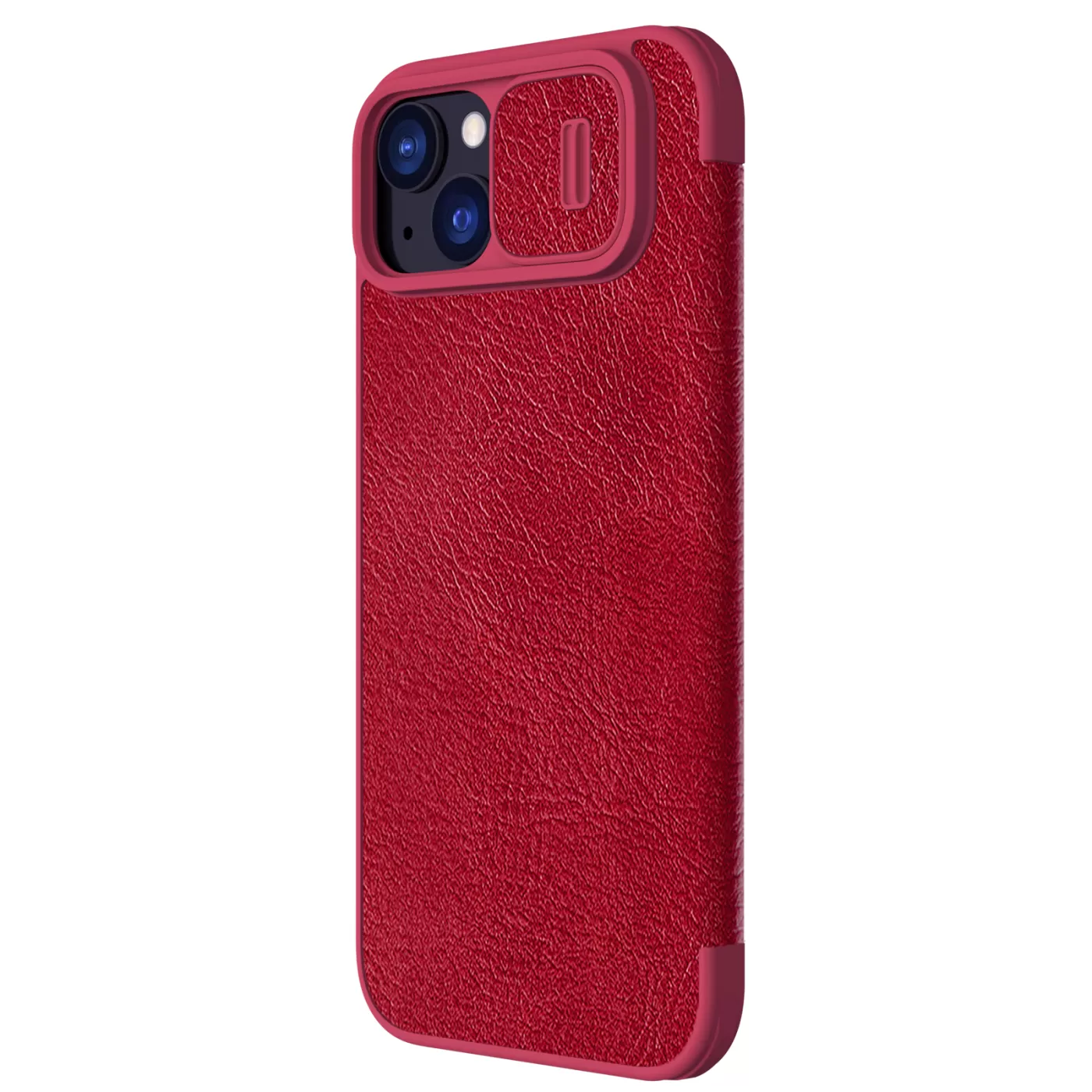 Apple iPhone 15 kaaned punane NILLKIN QIN PRO LEATHER