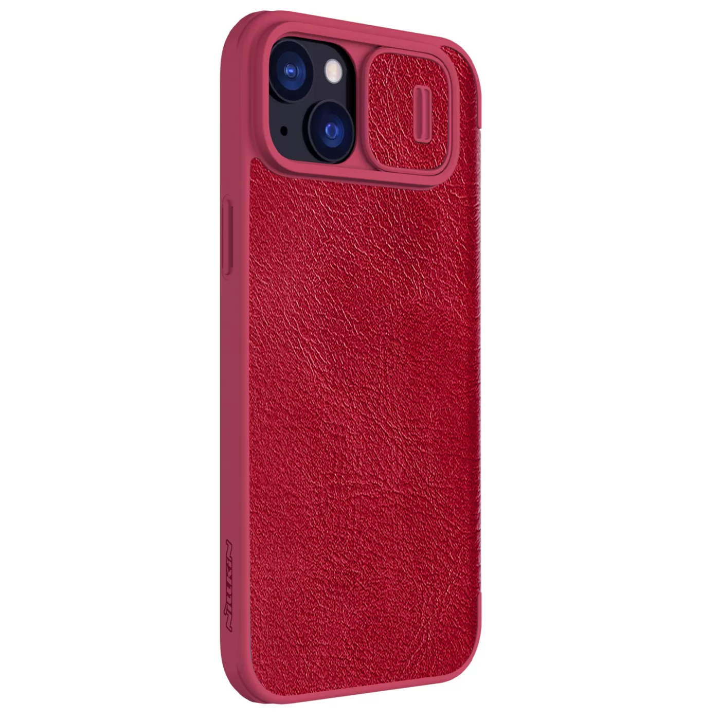 Apple iPhone 15 kaaned punane NILLKIN QIN PRO LEATHER