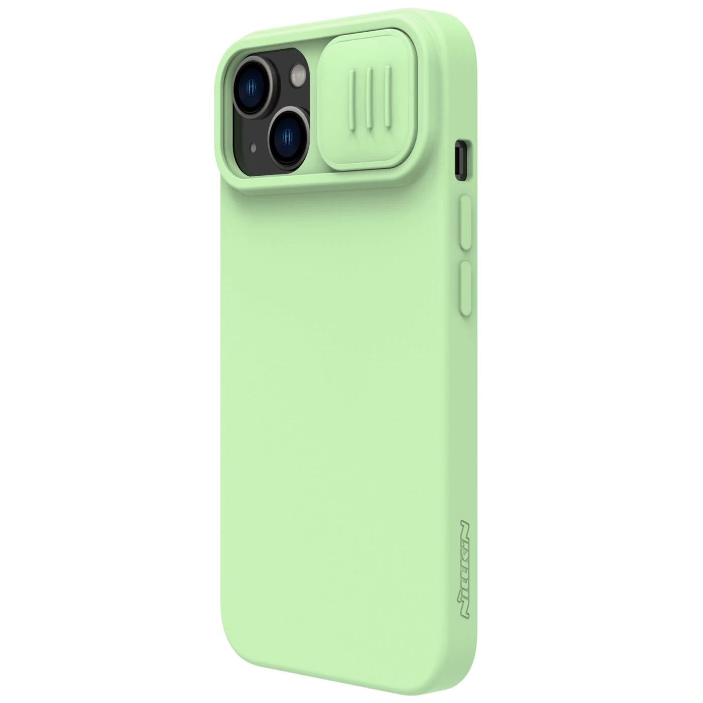 Apple iPhone 15 ümbris roheline NILLKIN CAMSHIELD SILKY SILICON