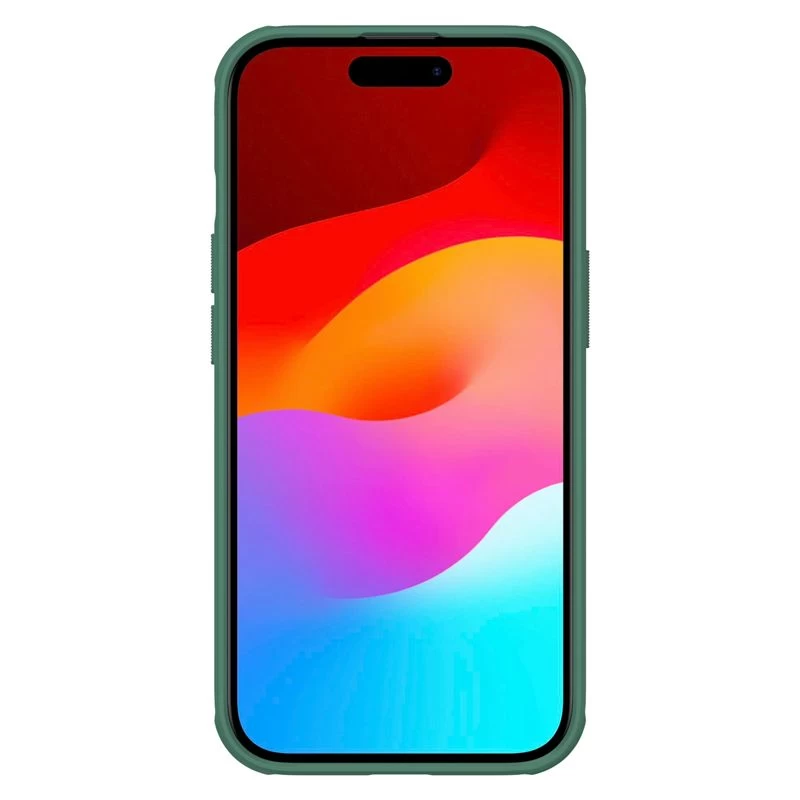 Apple iPhone 15 ümbris roheline NILLKIN SUPER FROSTED SHIELD PRO MAGNETIC