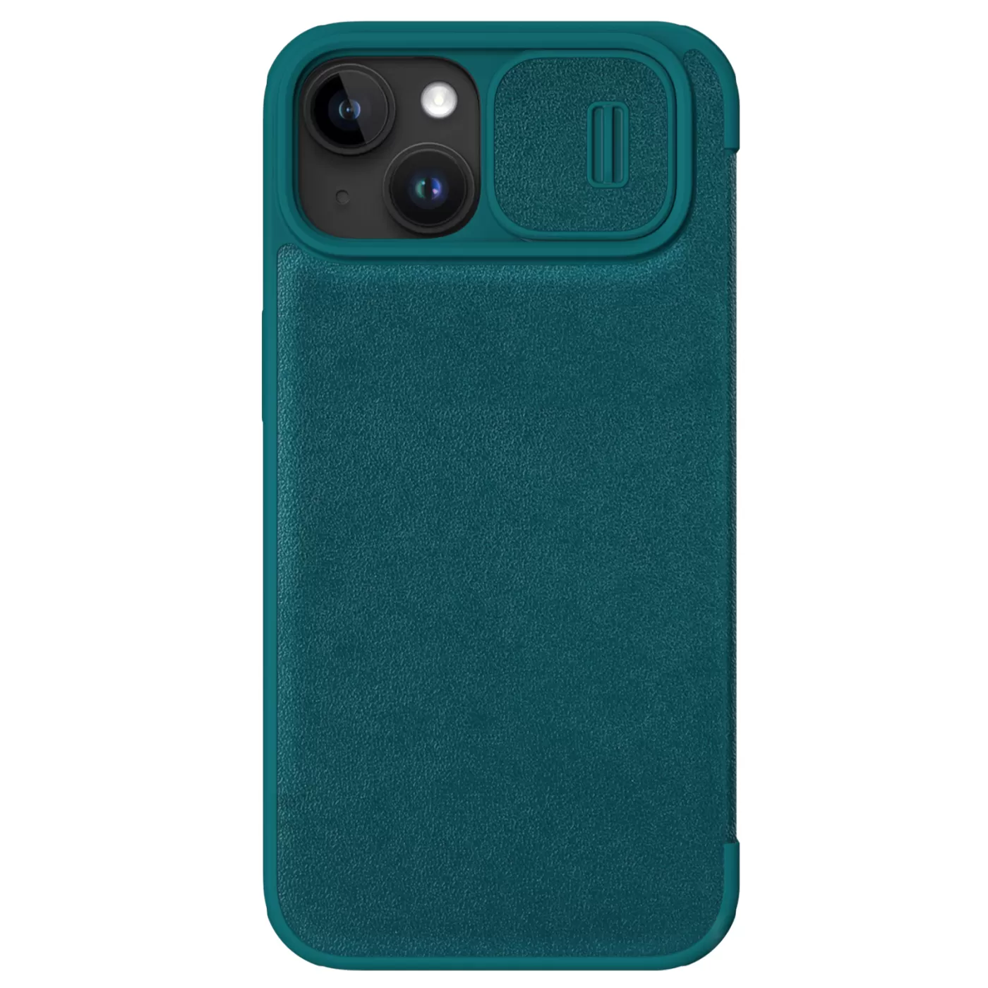 Apple iPhone 15 kaaned roheline NILLKIN QIN PRO LEATHER (PLAIN VERSION)