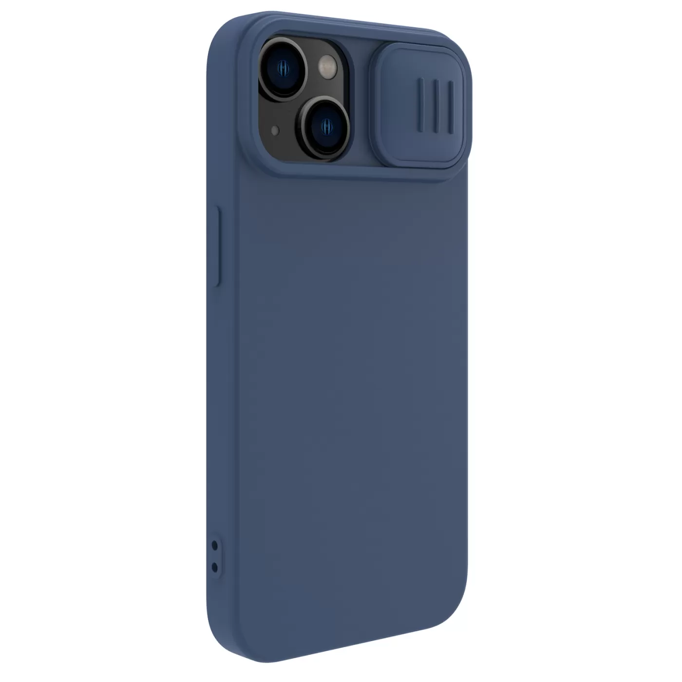 Apple iPhone 15 ümbris sinine NILLKIN CAMSHIELD SILKY MAGNETIC SILICON