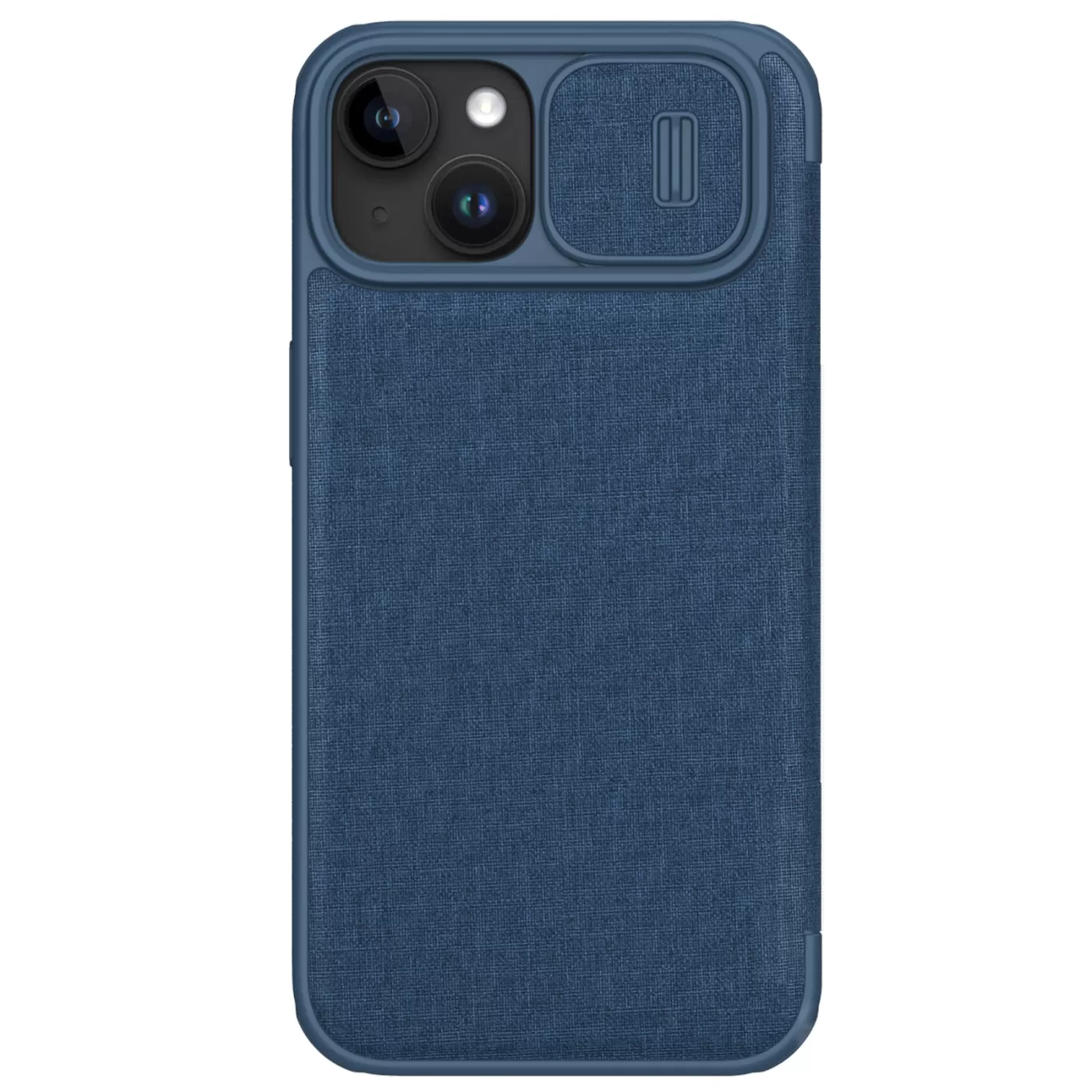 Apple iPhone 15 kaaned sinine NILLKIN QIN PRO LEATHER (CLOTH VERSION)
