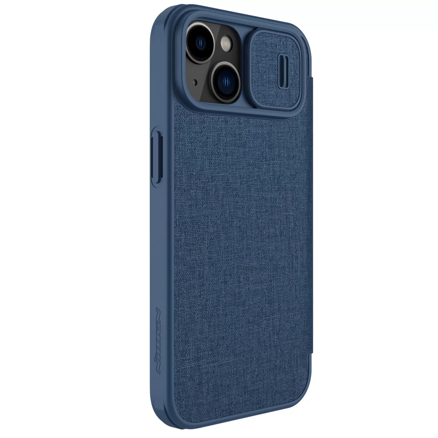 Apple iPhone 15 kaaned sinine NILLKIN QIN PRO LEATHER (CLOTH VERSION)