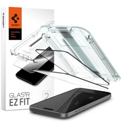 iPhone iPhone 15 skärmskydd SPIGEN GLAS.TR ”EZ FIT” FC 2-PACK Apple iPhone 15