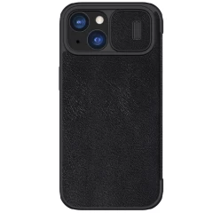 Apple iPhone 15 kaaned must NILLKIN QIN PRO LEATHER