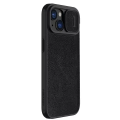 Apple iPhone 15 kaaned must NILLKIN QIN PRO LEATHER
