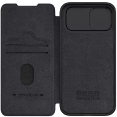 Apple iPhone 15 kaaned must NILLKIN QIN PRO LEATHER