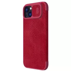 Apple iPhone 15 kaaned punane NILLKIN QIN PRO LEATHER
