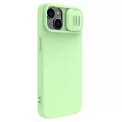 Apple iPhone 15 ümbris roheline NILLKIN CAMSHIELD SILKY MAGNETIC SILICON