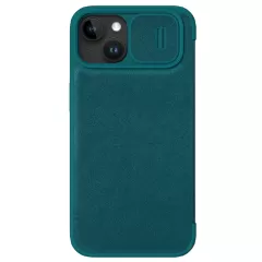 Apple iPhone 15 kaaned roheline NILLKIN QIN PRO LEATHER (PLAIN VERSION)