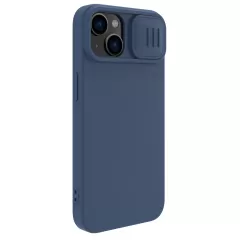 Apple iPhone 15 ümbris sinine NILLKIN CAMSHIELD SILKY MAGNETIC SILICON