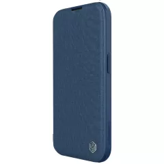 Apple iPhone 15 kaaned sinine NILLKIN QIN PRO LEATHER (CLOTH VERSION)