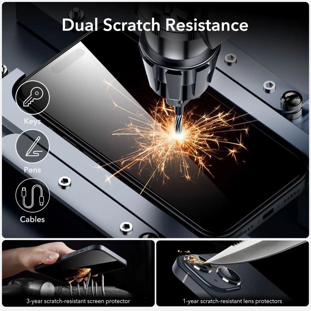 Apple iPhone 15 Plus Tempered glass  ESR ARMORITE