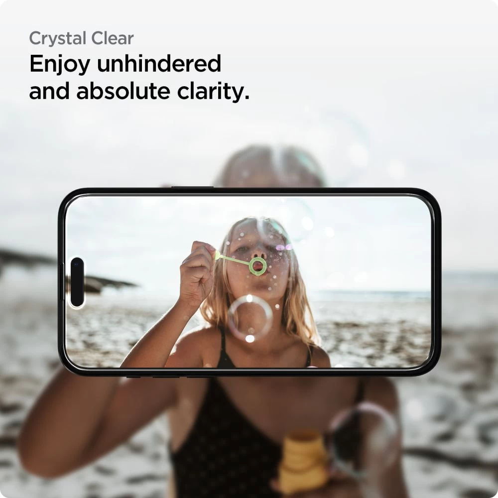 Apple iPhone 15 Plus skärmskydd  SPIGEN ALM GLASS FC 2-PACK