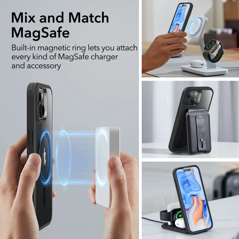 Apple iPhone 15 Plus ümbris  ESR CLASSIC HYBRID HALOLOCK MAGSAFE