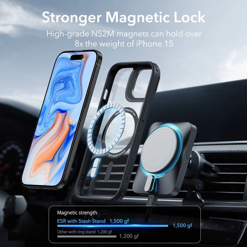 Apple iPhone 15 Plus ümbris  ESR CLASSIC KICKSTAND HALOLOCK MAGSAFE