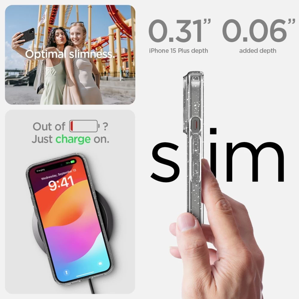 Apple iPhone 15 Plus ümbris  SPIGEN LIQUID CRYSTAL