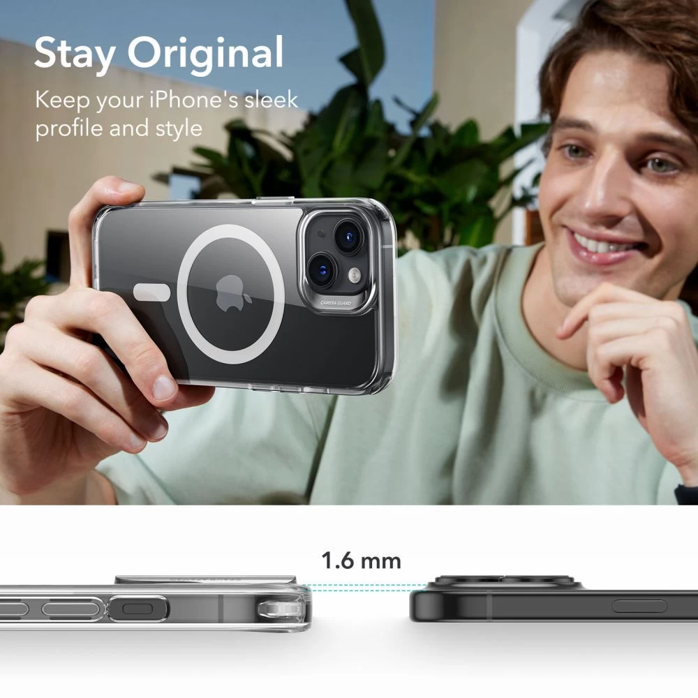 Apple iPhone 15 Plus ümbris läbipaistev ESR CLASSIC HYBRID HALOLOCK MAGSAFE