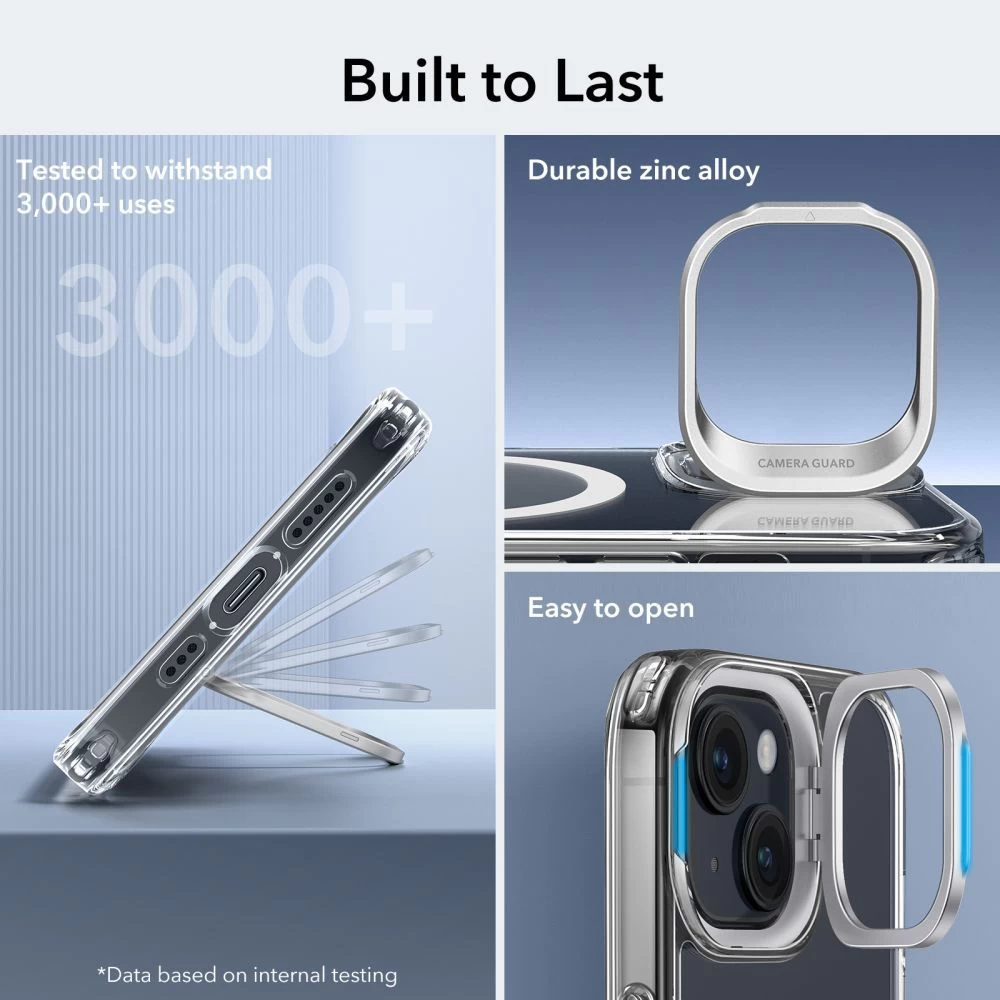 Apple iPhone 15 Plus ümbris läbipaistev ESR CLASSIC KICKSTAND HALOLOCK MAGSAFE