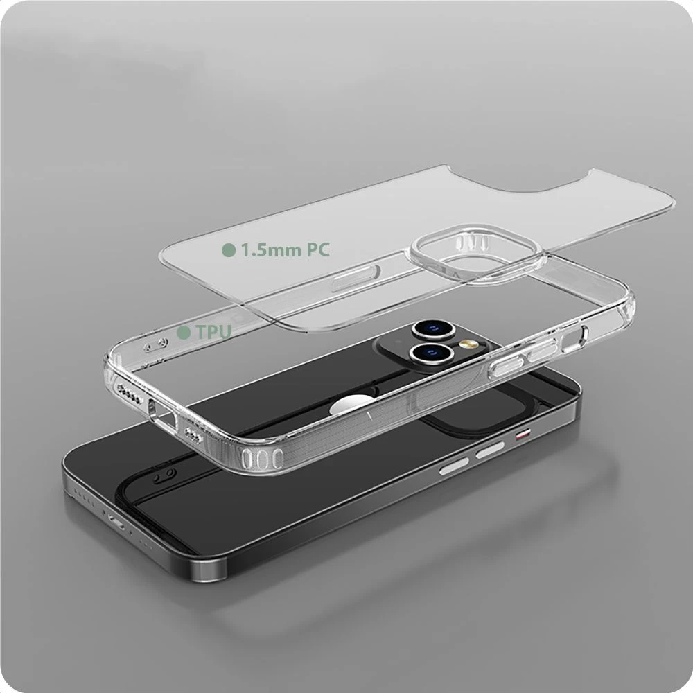 Apple iPhone 15 Plus ümbris läbipaistev TECH-PROTECT FLEXAIR HYBRID