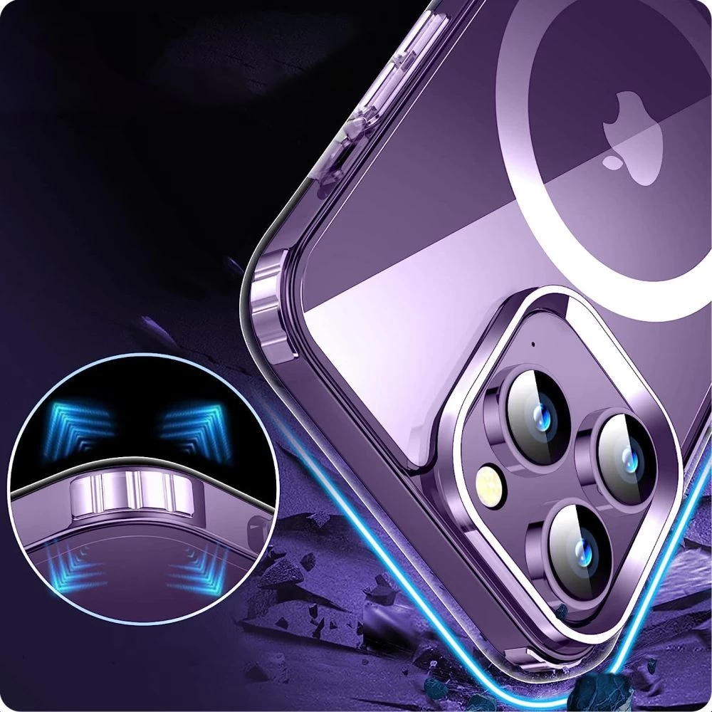 Apple iPhone 15 Plus ümbris läbipaistev TECH-PROTECT FLEXAIR HYBRID MAGSAFE