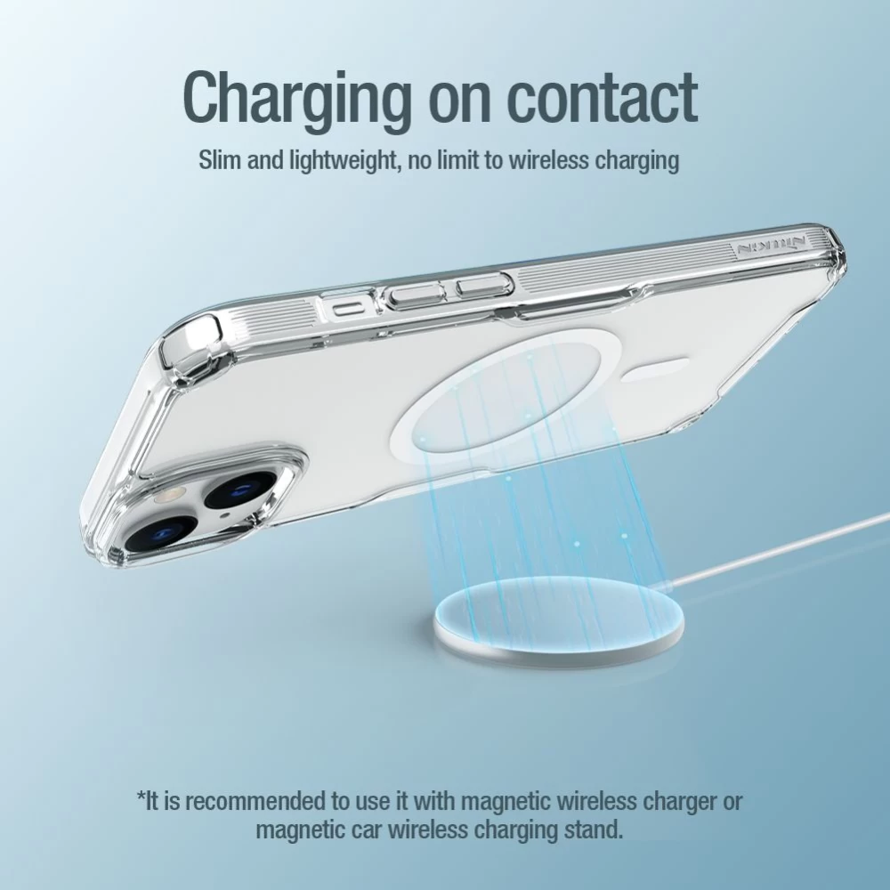 Apple iPhone 15 Plus ümbris läbipaistev NILLKIN TPU PRO MAGNETIC