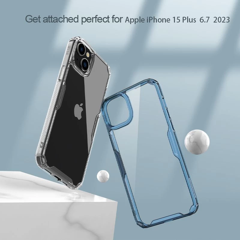 Apple iPhone 15 Plus ümbris läbipaistev NILLKIN TPU PRO