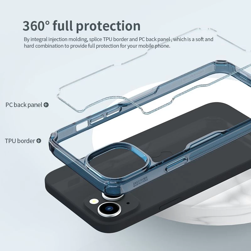 Apple iPhone 15 Plus ümbris läbipaistev NILLKIN TPU PRO