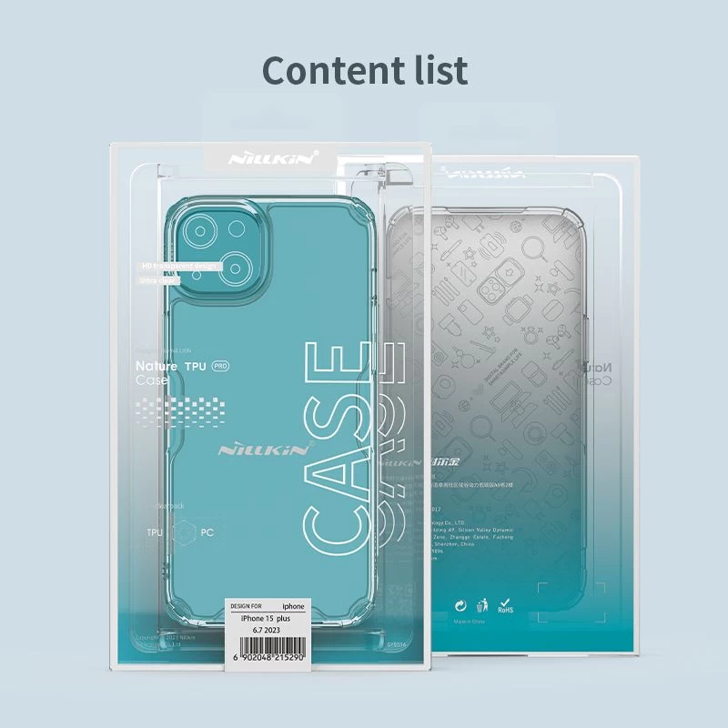 Apple iPhone 15 Plus ümbris läbipaistev NILLKIN TPU PRO