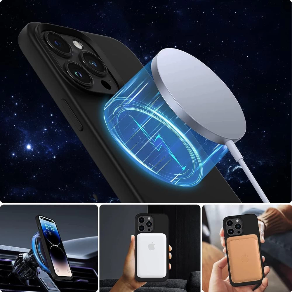 Apple iPhone 15 Plus ümbris must TECH-PROTECT SILICONE MAGSAFE