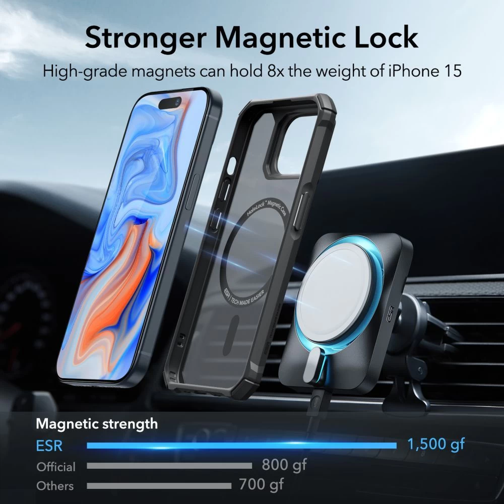 Apple iPhone 15 Plus ümbris must ESR AIR ARMOR HALOLOCK MAGSAFE