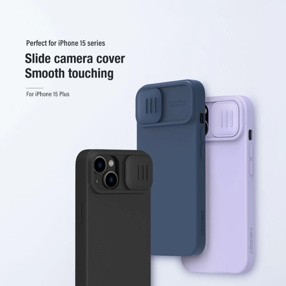 Apple iPhone 15 Plus ümbris must NILLKIN CAMSHIELD SILKY SILICON