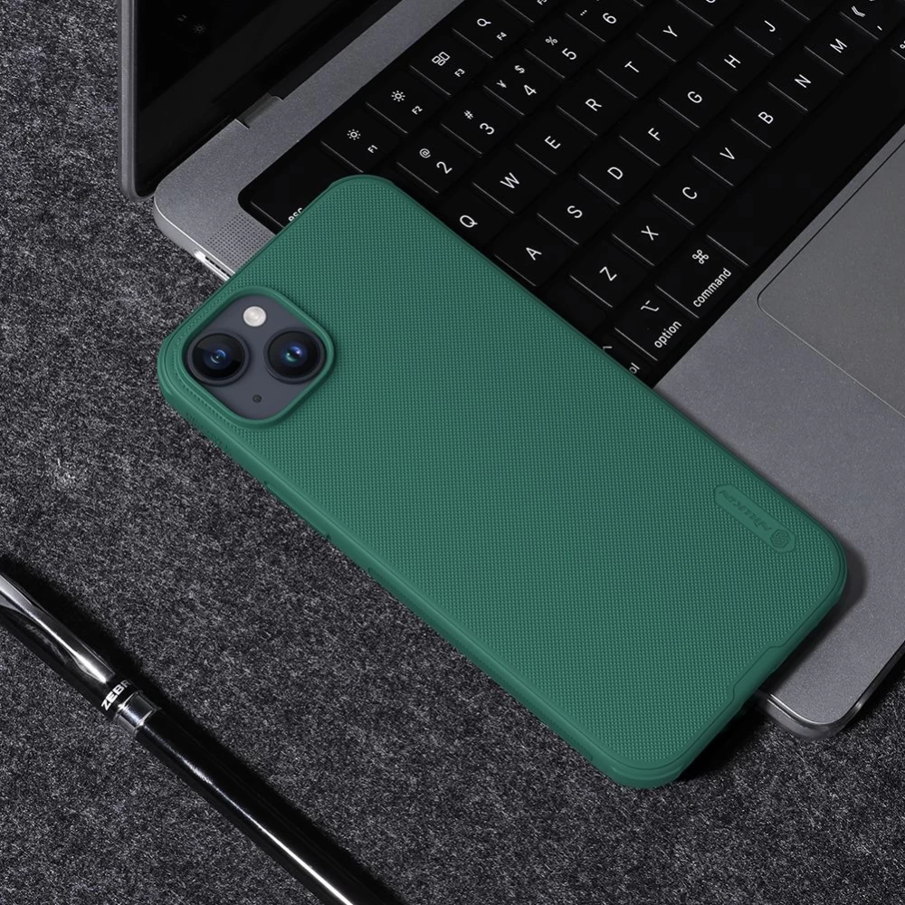 Apple iPhone 15 Plus dėklas žalia NILLKIN SUPER FROSTED SHIELD PRO MAGNETIC