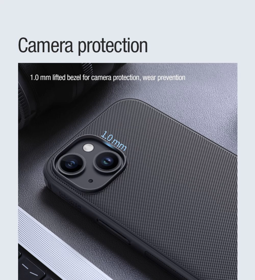 Apple iPhone 15 Plus dėklas mėlyna NILLKIN SUPER FROSTED SHIELD PRO MAGNETIC