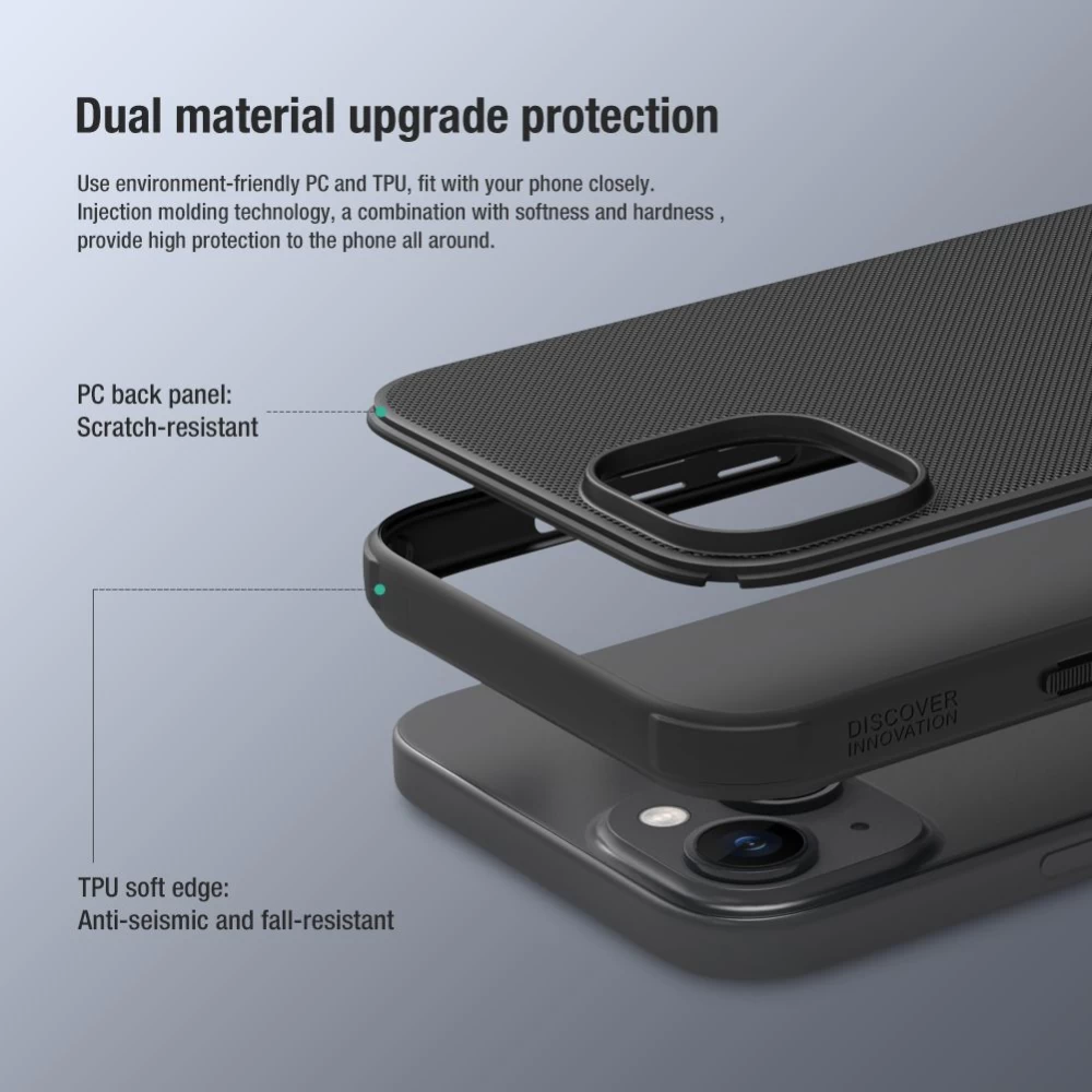 Apple iPhone 15 Plus ümbris sinine NILLKIN SUPER FROSTED SHIELD PRO